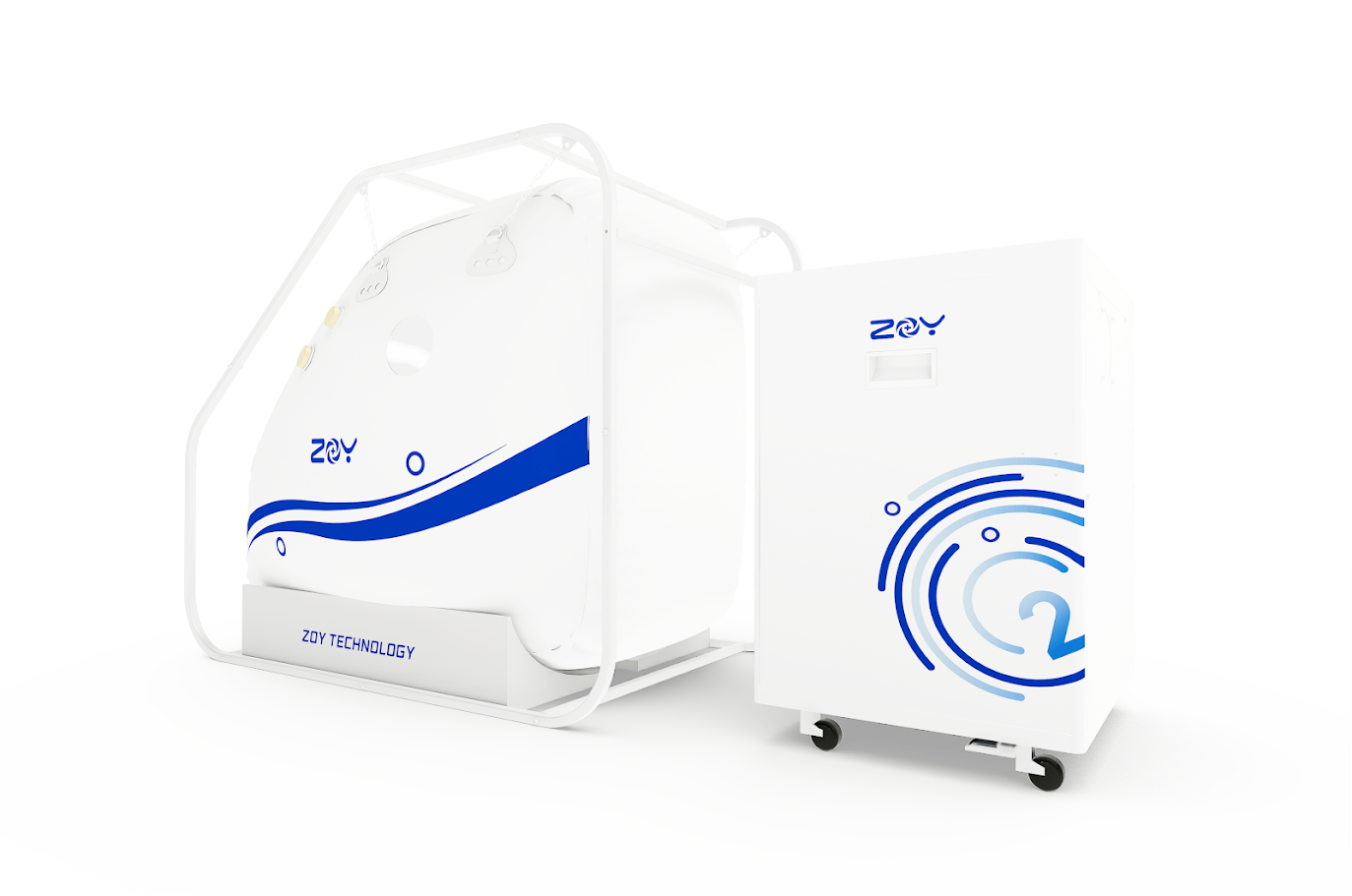 SI1505 — Rectangular Soft Chamber (L62.99" × W23.62" × H51.18") — 1.5 ATA, 10 L/min (~0.35 CFM) 3-in-1 System