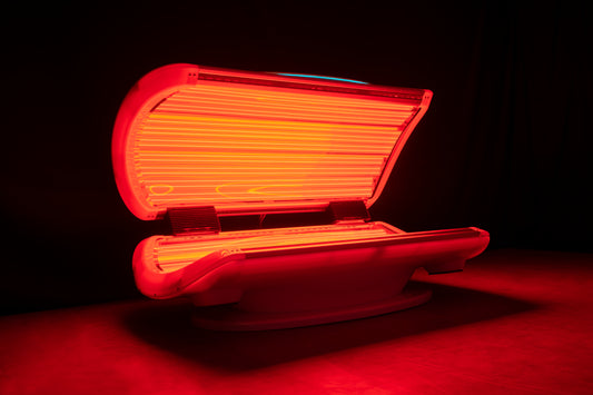 M7 Plus — Luxury Full-Body Studio Red Light Therapy Bed with Entertainment Package