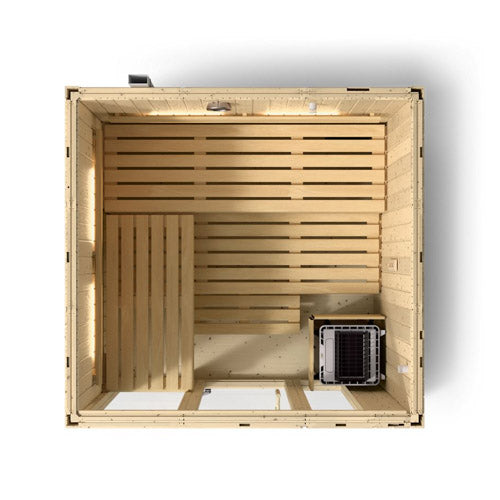 Kohler C1 Indoor Sauna Kit, Scandinavian Spruce, Up to 5 Persons