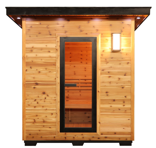 SunRay 400D5 Denali 4-Person Contemporary Outdoor Sauna