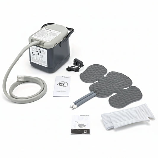 Cold Rush Compact Therapy Machine System with Left Hip Pad - Ergonomic Ice Machine, Adjustable Wrap - Quiet, Lightweight Cryotherapy Freeze Kit - Ice Pack for Hip Replacement Surgery