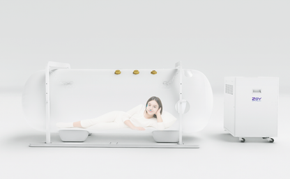 S905 — Large Home Oxygen Chamber (Ø35.4" × 88.6") — 1.5 ATA, 10 L/min (~0.35 CFM) 3-in-1 System
