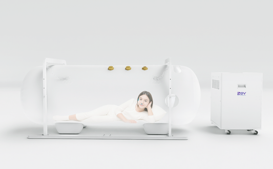 S805 — Mid-Size Home Oxygen Hyperbaric Chamber (Ø31.5" × 88.6") — 1.5 ATA, 10 L/min (~0.35 CFM) 3-in-1 System