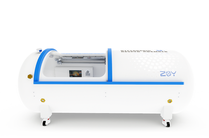 H920 — Hard-Lying Steel Oxygen Hyperbaric Chamber (Ø35.4" × 88.6") • Adjustable 1.3–2.0 ATA • 3-in-1 20 L/min System