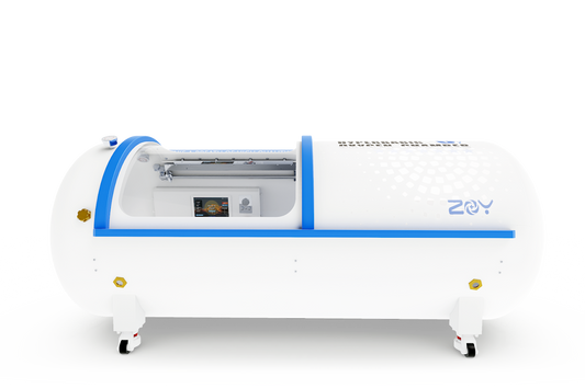 H920 — Hard-Lying Steel Oxygen Hyperbaric Chamber (Ø35.4" × 88.6") • Adjustable 1.3–2.0 ATA • 3-in-1 20 L/min System