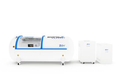 H920 — Hard-Lying Steel Oxygen Hyperbaric Chamber (Ø35.4" × 88.6") • Adjustable 1.3–2.0 ATA • 3-in-1 20 L/min System