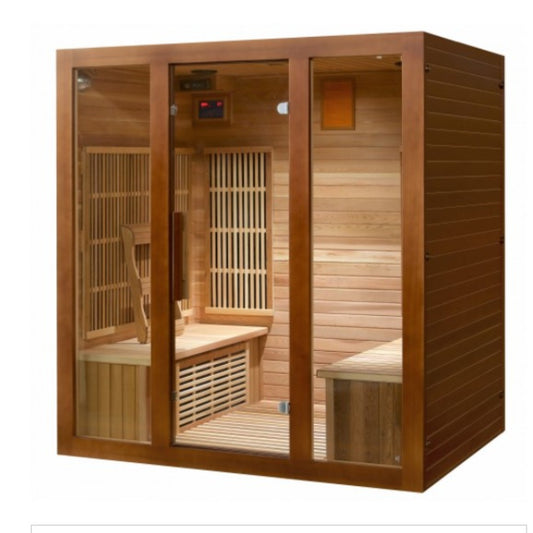 SunRay 400KS Roslyn 4-Person Indoor Infrared Sauna