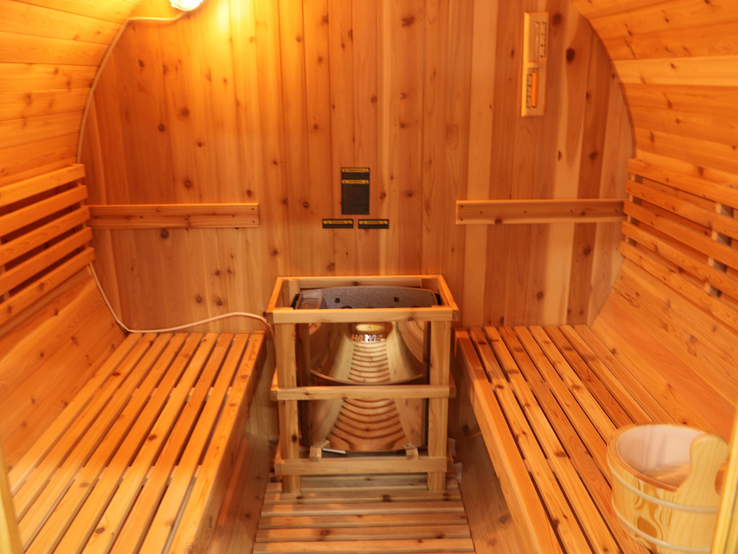 SunRay 400SH Galley 4 Person Barrel Sauna