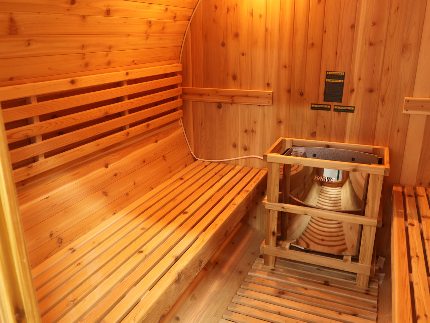 SunRay 400SH Galley 4 Person Barrel Sauna