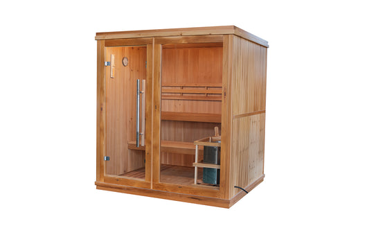 SunRay 400TN Charleston 4-Person Indoor Traditional Sauna