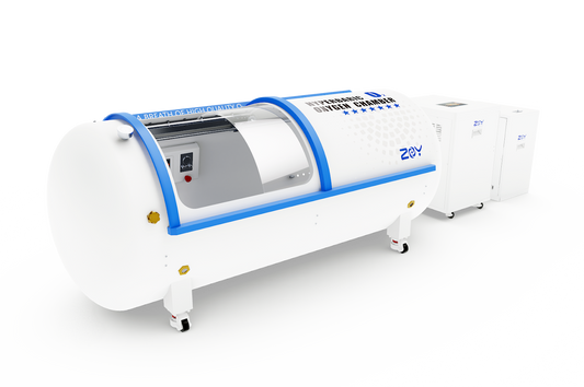 H920 — Hard-Lying Steel Oxygen Hyperbaric Chamber (Ø35.4" × 88.6") • Adjustable 1.3–2.0 ATA • 3-in-1 20 L/min System