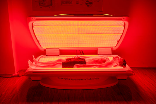 M7 Plus — Luxury Full-Body Studio Red Light Therapy Bed with Entertainment Package