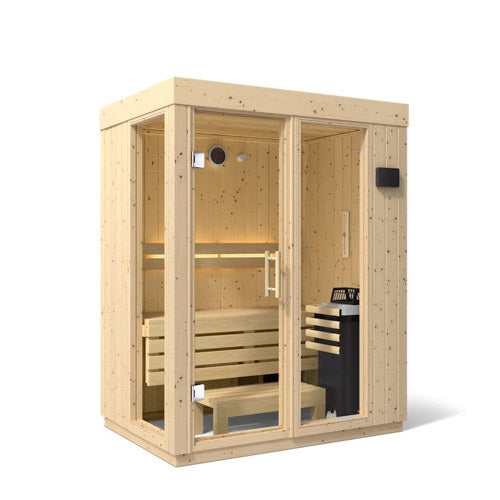 Kohler C1 Indoor Sauna Kit, Scandinavian Spruce, Up to 5 Persons