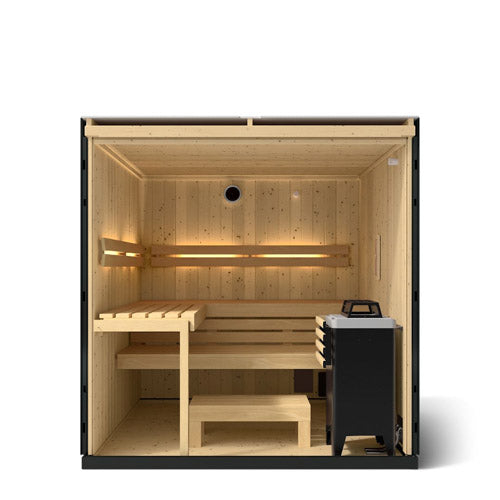 Kohler C1 Indoor Sauna Kit, Graphite Grey, Up to 5 Persons