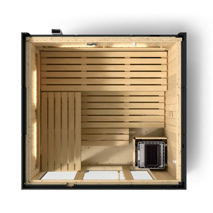 Kohler C1 Indoor Sauna Kit, Graphite Grey, Up to 5 Persons
