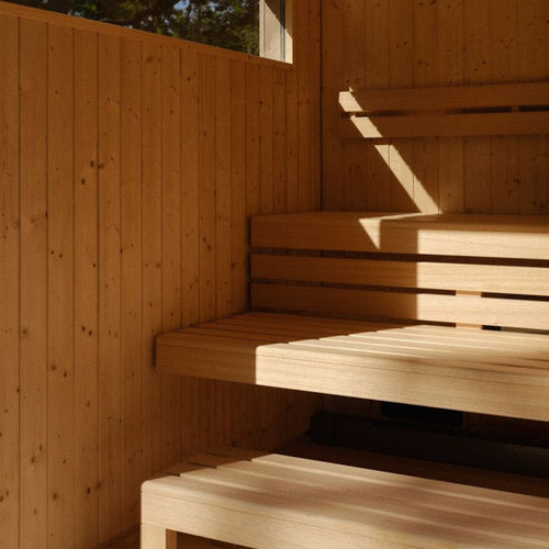 Kohler C2 Outdoor Sauna Kit, Weathered Grey Spruce, Up to 6 Persons