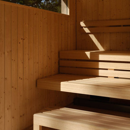 Kohler C2 Outdoor Sauna Kit, Weathered Grey Spruce, Up to 6 Persons