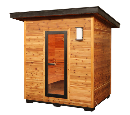 SunRay 400D5 Denali 4-Person Contemporary Outdoor Sauna
