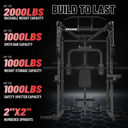 2000lb Power Rack for Serious Training