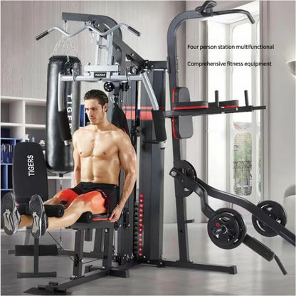 Multi-User Home Gym with Multiple Workout Stations