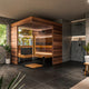 ThermaSol Astra Sauna Cabin Indoor Sauna Kit, Semi-Panoramic Glass, Up to 4 Persons