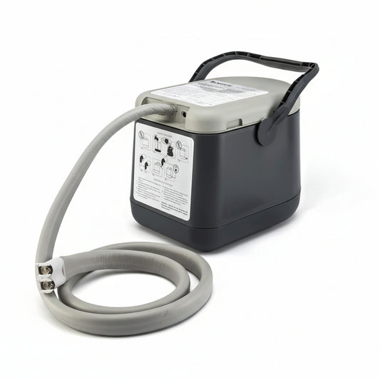 Cold Rush Compact Therapy Machine System with Left Hip Pad - Ergonomic Ice Machine, Adjustable Wrap - Quiet, Lightweight Cryotherapy Freeze Kit - Ice Pack for Hip Replacement Surgery