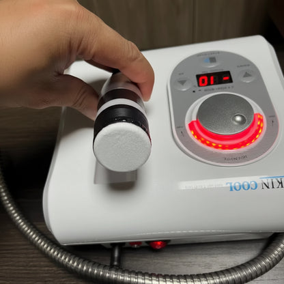 Portable Cool + Hot Facial Electroporation Cryotherapy RF Beauty Machine Anti-Aging Skin Rejuvenation Skin Cooling Tight Device